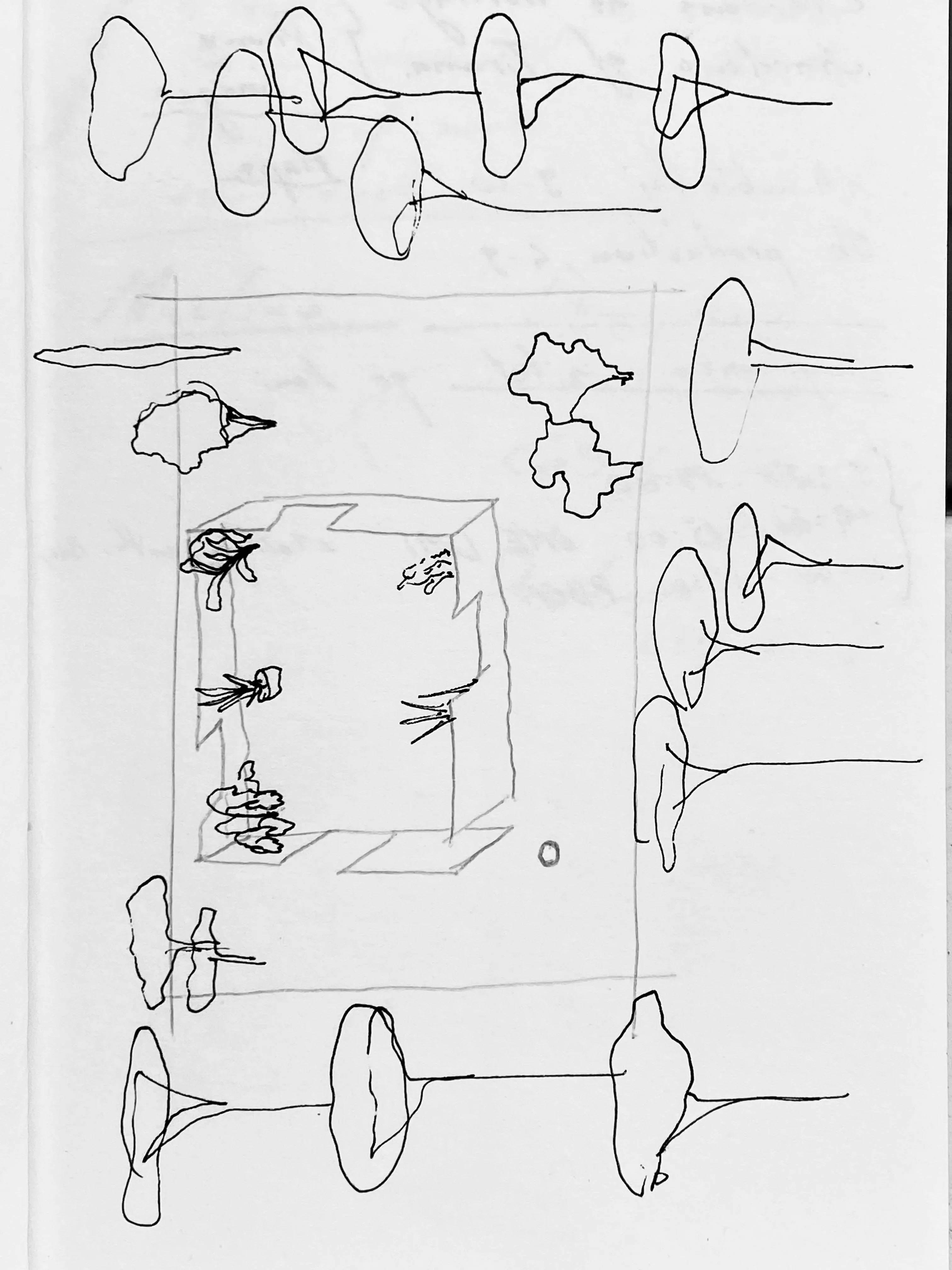 background image of a sketch